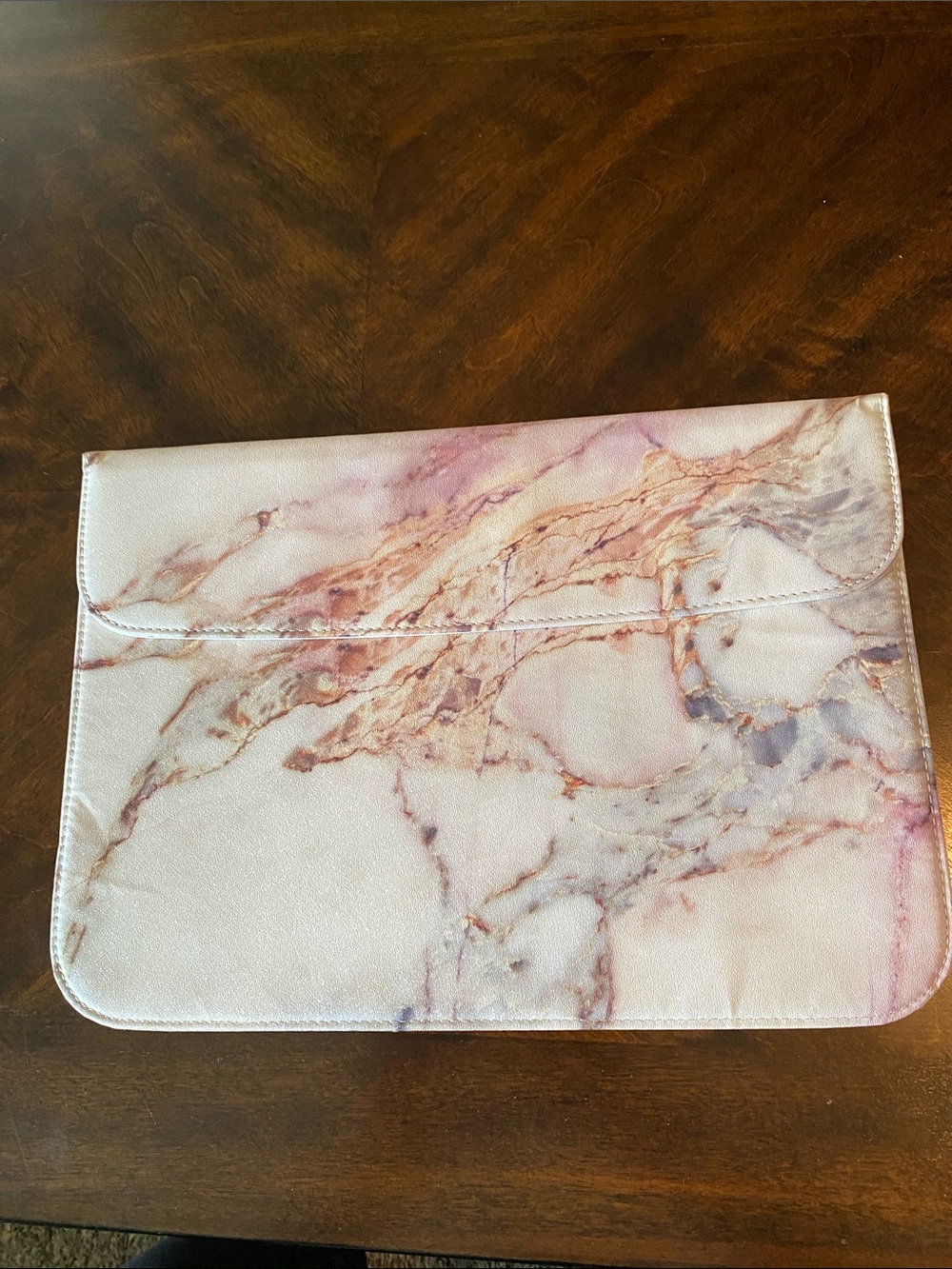 Marble Pink Tablet Sleeve Case with Soft Protective Padding